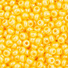 Czech Seed Bead 11 Opaque Gold Yellow Luster 22g Vial