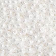 Czech Seed Bead 11 Opaque White Luster 23g Vial