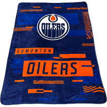 Oilers Mink Blanket Twin NHL 60x80