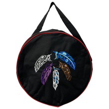 Drum Bag 17.5" Feather Embroidered