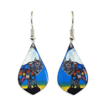 Earrings Artists Wolf By Jessica Somers
