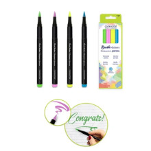 BRUSH MARKERS 4PC COLOR FACTORY
