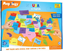USA WITH CAPITALS MAPOLOGY