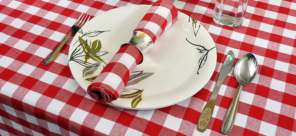 gingham tablecloth
