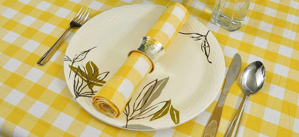 gingham tablecloth