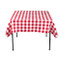 Red Checkered Square Tablecloth