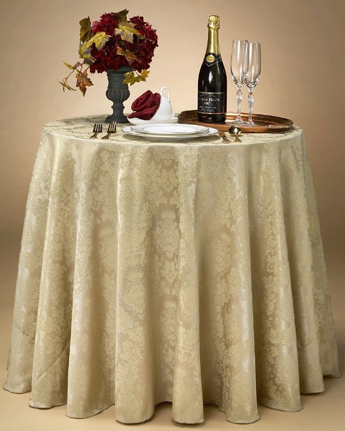 Kensington Round Wedding Tablecloth Yourtablecloth