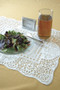 White Canterbury Lace Dining Table Placemats