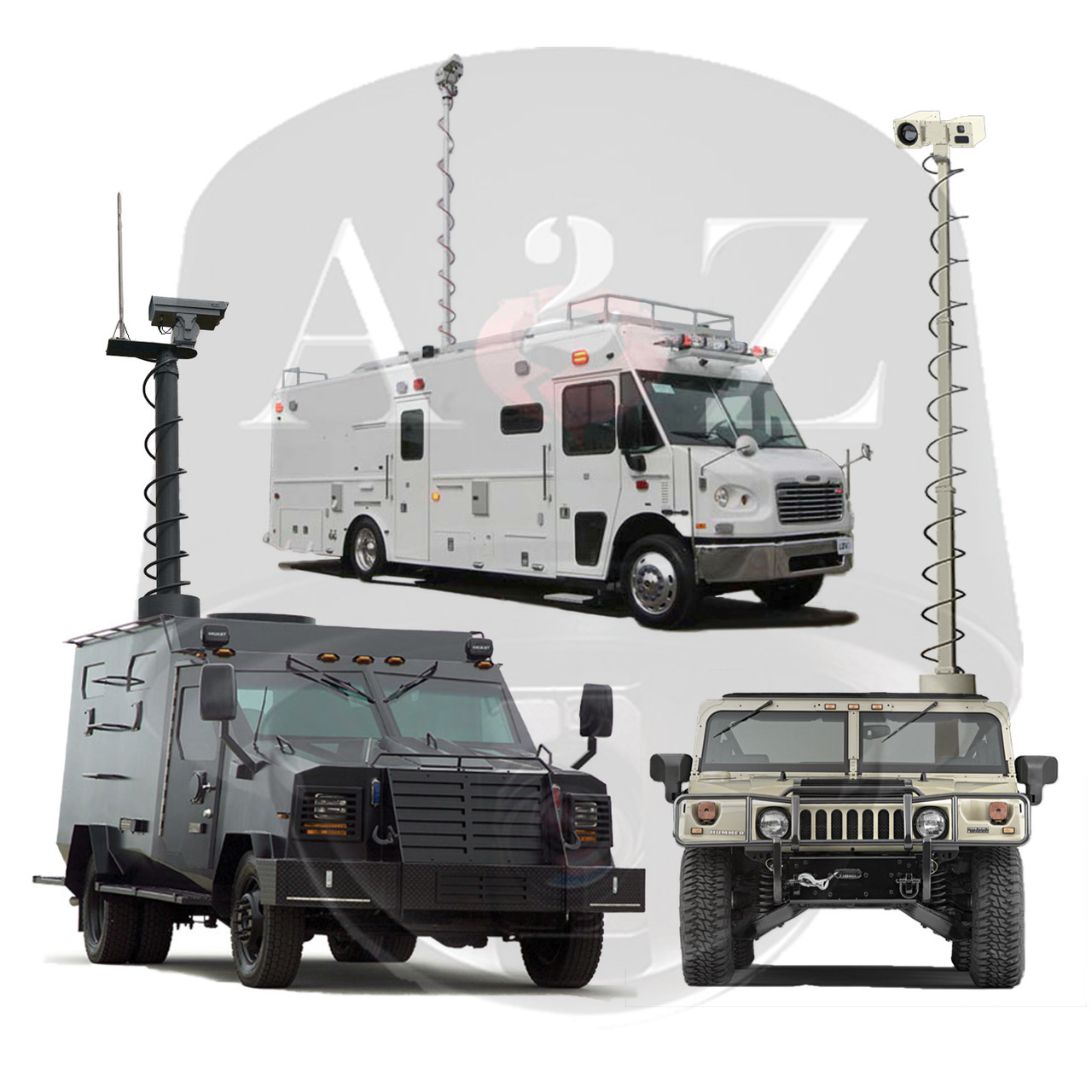 A2Z MSS-VTM Tactical Vehicle Systems Telescopic Masts