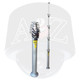 A2Z LPM Telescopic Pneumatic Mast retracted and extended