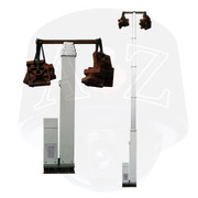 A2Z MESM Max Duty Electro-Mechanical Screw Masts Extended Retracted