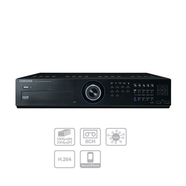 Samsung SRD-870D 8-channel Security DVR Digital Video Recorder 500 GB HDD USB 