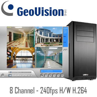 Geovision PC DVR System Hardware Compression H.264 - 240fps Real-time - 8ch