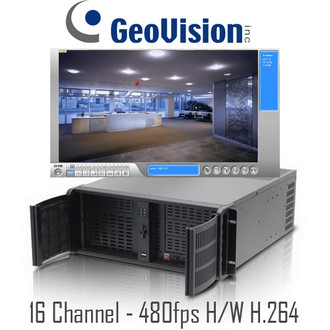 16 channel 480fps H/W H.264 Geovision  PC DVR Rackmount System
