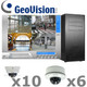 Geovision GV1-IP-SYSTEM complete 1080P HD IP Dome Security Camera System