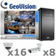 Geovision GV2-IP-SYSTEM is a complete Infrared 1080P HD IP Security Camera System Package.