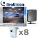 Geovision GV3-IP-SYSTEM Megapixel Cube IP Security Camera System is a complete 8 camera package with NVR Lite V2.