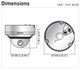 Samsung SNV-6084R Dome Dimensions