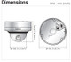 Samsung SNV-5084  Dome Camera Dimensions