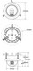 Arecont Vision D4F-AV5115DNv1-3312 flush mount dome measurements