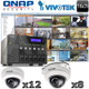 QNAP Vivotek QV10 16ch 1080P HD IR Dome IP Camera System