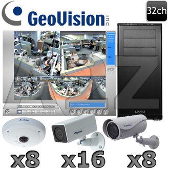 Geovision 32ch Megapixel HD IP Security Camera System GV15