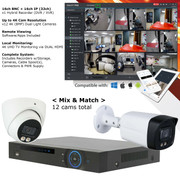 OEM D 16 channel 12 Cam AI HD CCTV Security Camera System w/Dual Light 4K Security Cameras