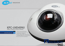 KT&C KPC-LND45NU Mini IR Vandal Dome Security Camera 750TVL