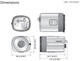 Samsung SCB-5000 camera dimensions