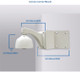 Geovision Pendant Wall Mount with Convex Wall Adapter 
