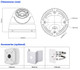 Dahua OEM HDW2220M HD CVI IR Ball Cam Dimensions and Accessories