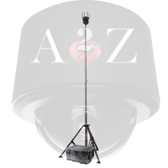 A2Z Rapid Tactical Wireless PTZ Camera Systems w/Tripod & Pnuematic Mast RWC-PT