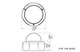 ACTi Q81 IR Vandal Dome IP Camera dimensions