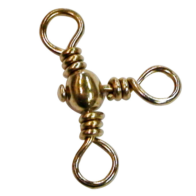 Crossline 3 Way Fishing Swivels - Size 10 - Pack of 100 Swivels ...