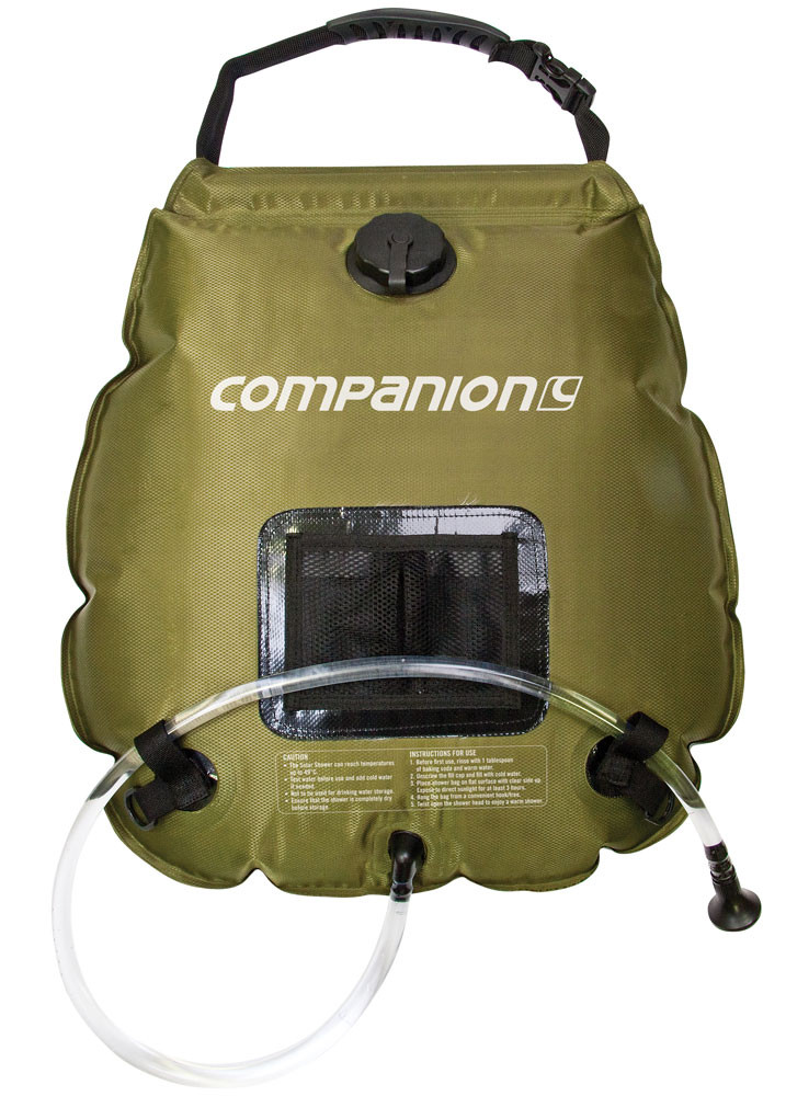 Companion Solar Shower Bag 20 Litre For Camping Companion Solar Shower Bag 20 Litre