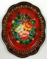 Floral details will vary as each tray is a hand painted original.