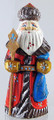 Carved Santa and Tree - Red | Grandfather Frost / Russian Santa Claus