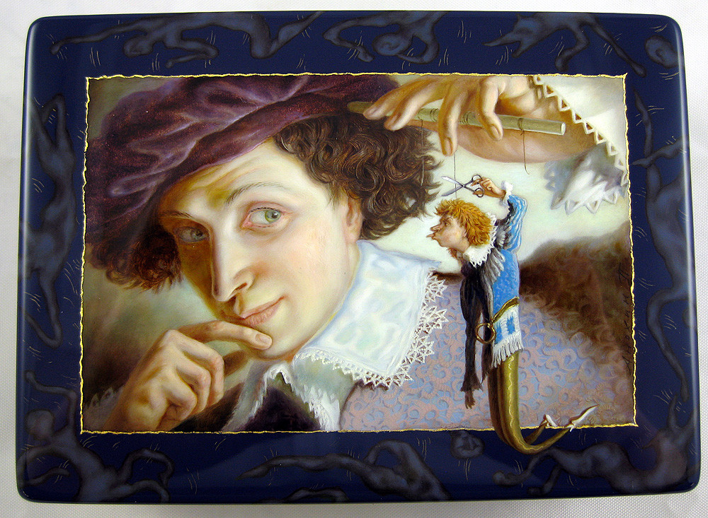 Puppeteer by Anokhin | Fedoskino Lacquer Box