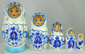 White Matryona | Traditional Matryoshka Nesting Doll