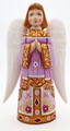 Hand Carved Angel -Purple Dress