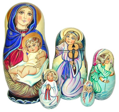 angel nesting dolls
