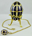 Happiness - Purple Egg with Necklace | Faberge Style Egg