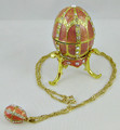 Romantic - Pink Egg with Necklace | Faberge Style Egg