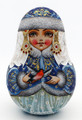 Snow Maiden with Little Bird - Blue Coat | Nevalashka Musical Doll