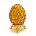 Egg "Net" - Yellow | Faberge Style Egg
