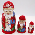 Santa - Set of 3 | Matryoshka / Nevalashka Doll