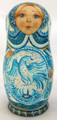 Magic Blue Bird | Fine Art Matryoshka Nesting Doll