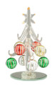 Mini Christmas Trees with Stripped  Ornaments