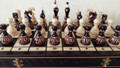 Russian Hand Carved Chess Set "Kupol"