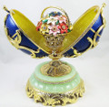 Spring Flowers Faberge Style Egg Musical